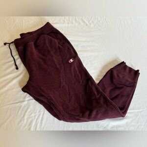 Champion Sweatpants Reverse Weave Burgundy Large